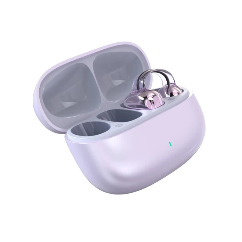 Air Clip Wireless Earbuds Bluetooth 5.4 Open Ear Headphones Smart Touch Control Easy Daily Operation with Custom Logo Wholesale Factory Price