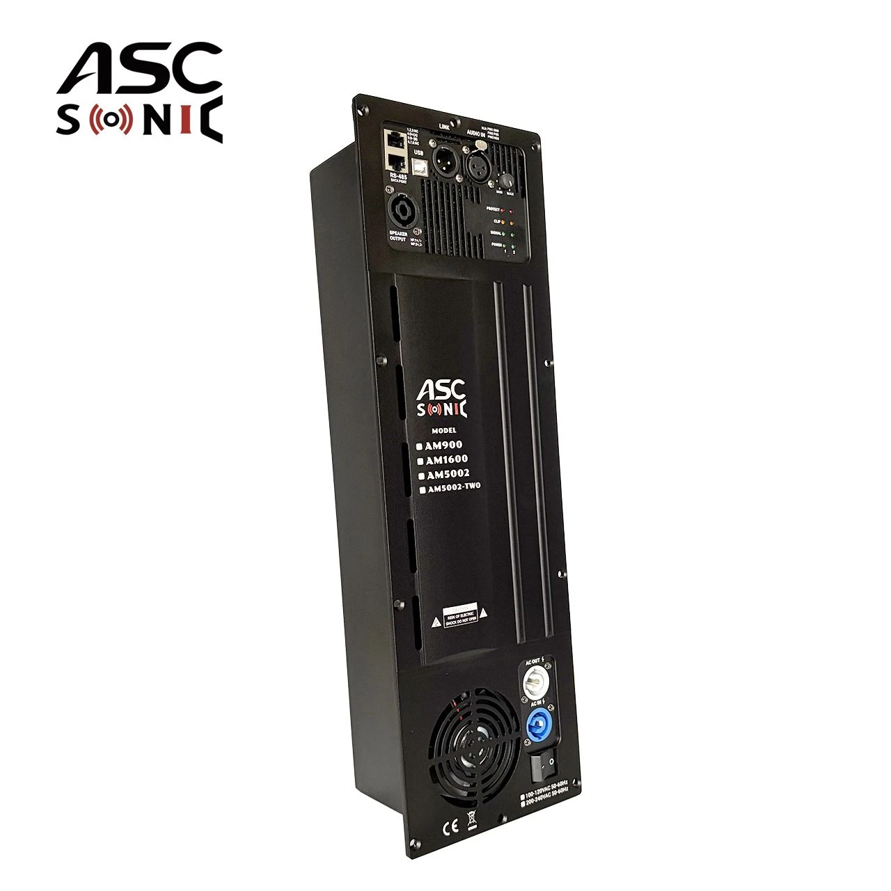 Am900 Single Channel 900 Watts Class D Stereo Power Plate Amplifier Module for Subwoofer