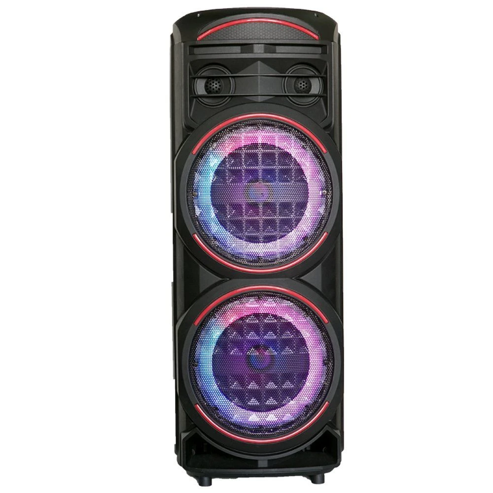 Amaz 2*8inch Party Bluetooth Speaker Heavy Bass Wireless Outdoor Portable Speaker