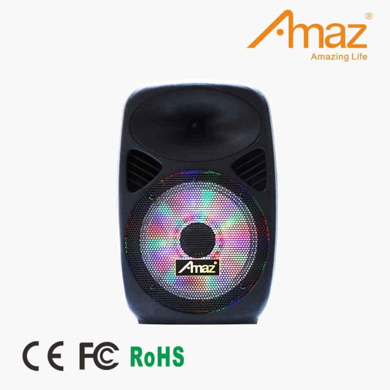 Amaz OEM/Customized Good-Quality 15 Inch Wireless Bluetooth Portable Trolley Speaker with Competitive Price