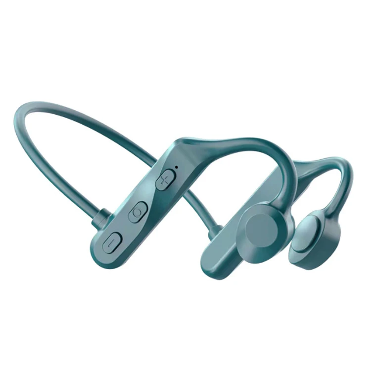 Amazon Best Selling Wireless Bone Conduction Hanging Neck Earphone in-Ear Headphones Portable Sports Bluetooth with Mic Earphone