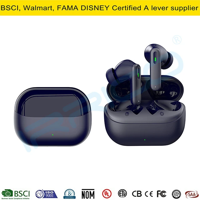 Anc Enc Tws Earbuds Bluetooth Handsfree Earphone Audio Wireless Earbuds with Charging Case