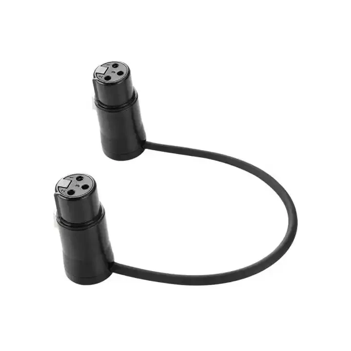 Angle XLR Female to XLR Female Plug Connector Audio Microphone Cables