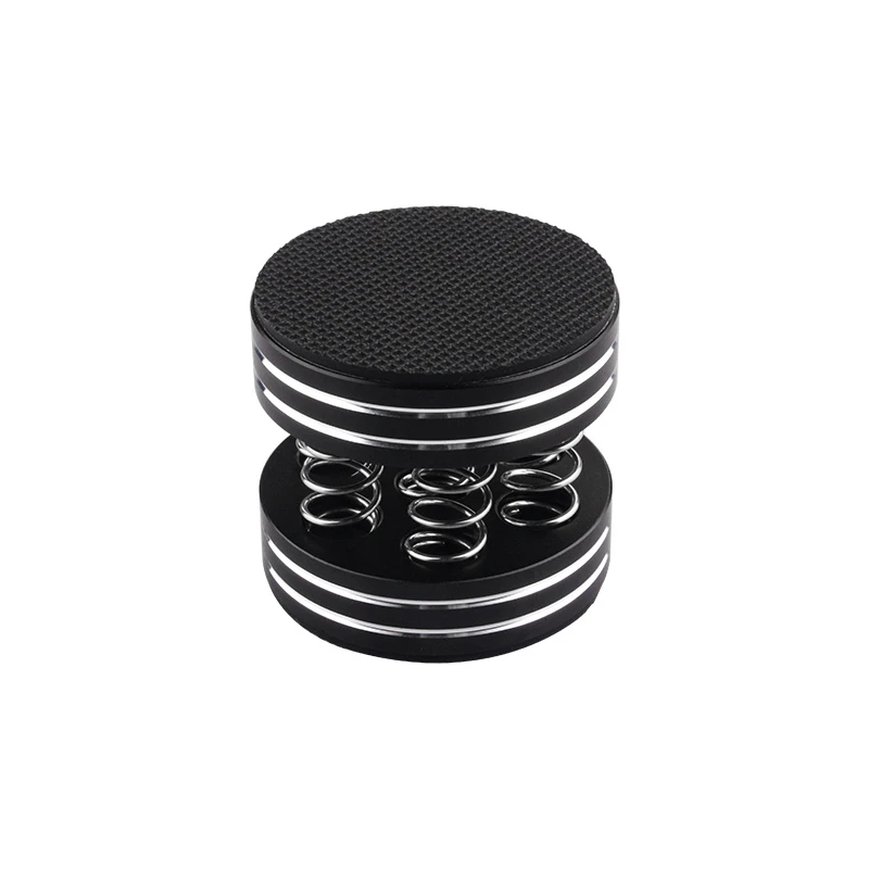 Anti-Vibration Aluminum Speaker Stand Pads with Spring Cushioning for Living Room & Dedicated Listening Rooms