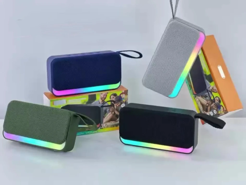 Anxun LED Light Lighting Manufacturer Custom Branding Mini Portable Party Wireless High Quality Bass OEM Bluetooth Speaker