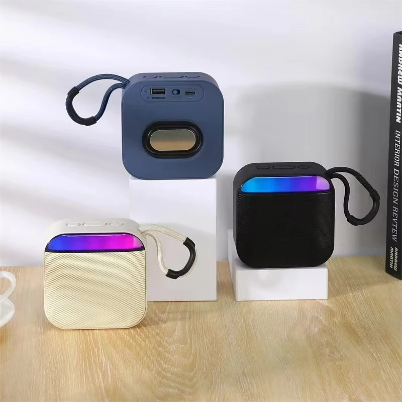 Anxun Portable Home Table Bass RGB Light Music Player Outdoor Audio Bluetooth Wireless Mini Speaker