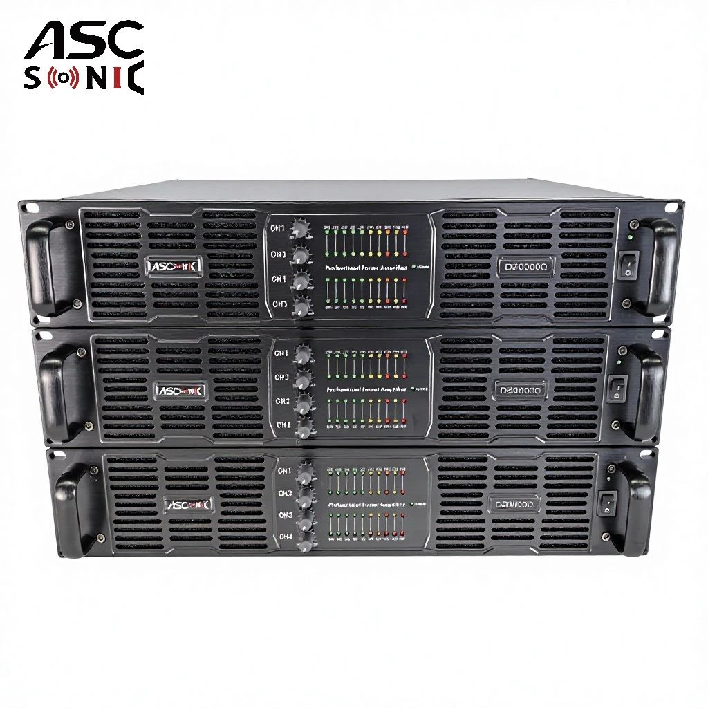 Ascsonic 20000 Watts D20000q Class D Tour Concert PA Subwoofer Audio Power Amplifier