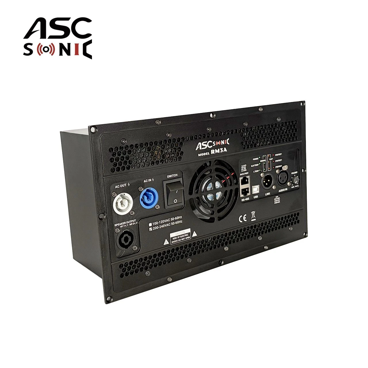Ascsonic 3CH Class D RM3a 1800W+900W+900W Active Amplifier Board DSP