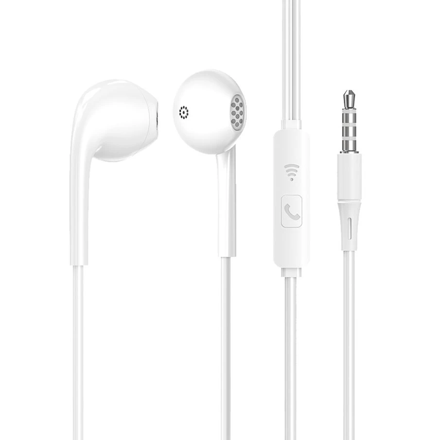 Aspor 3.5mm Wired Headset Earphone Stereo in-Ear Plating Earphone with Mic and Line-in Control for Mobile Phones