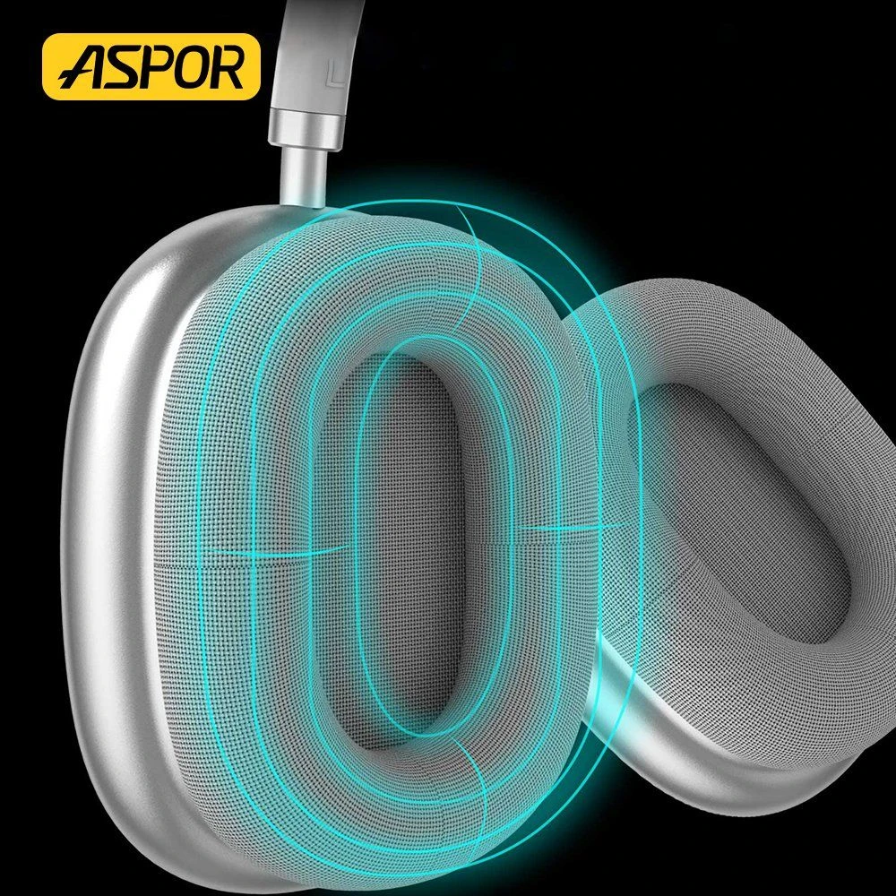 Aspor A618 Wireless Sport Headset Bluetooth Earbuds Charging Lightning Port Using 60hours