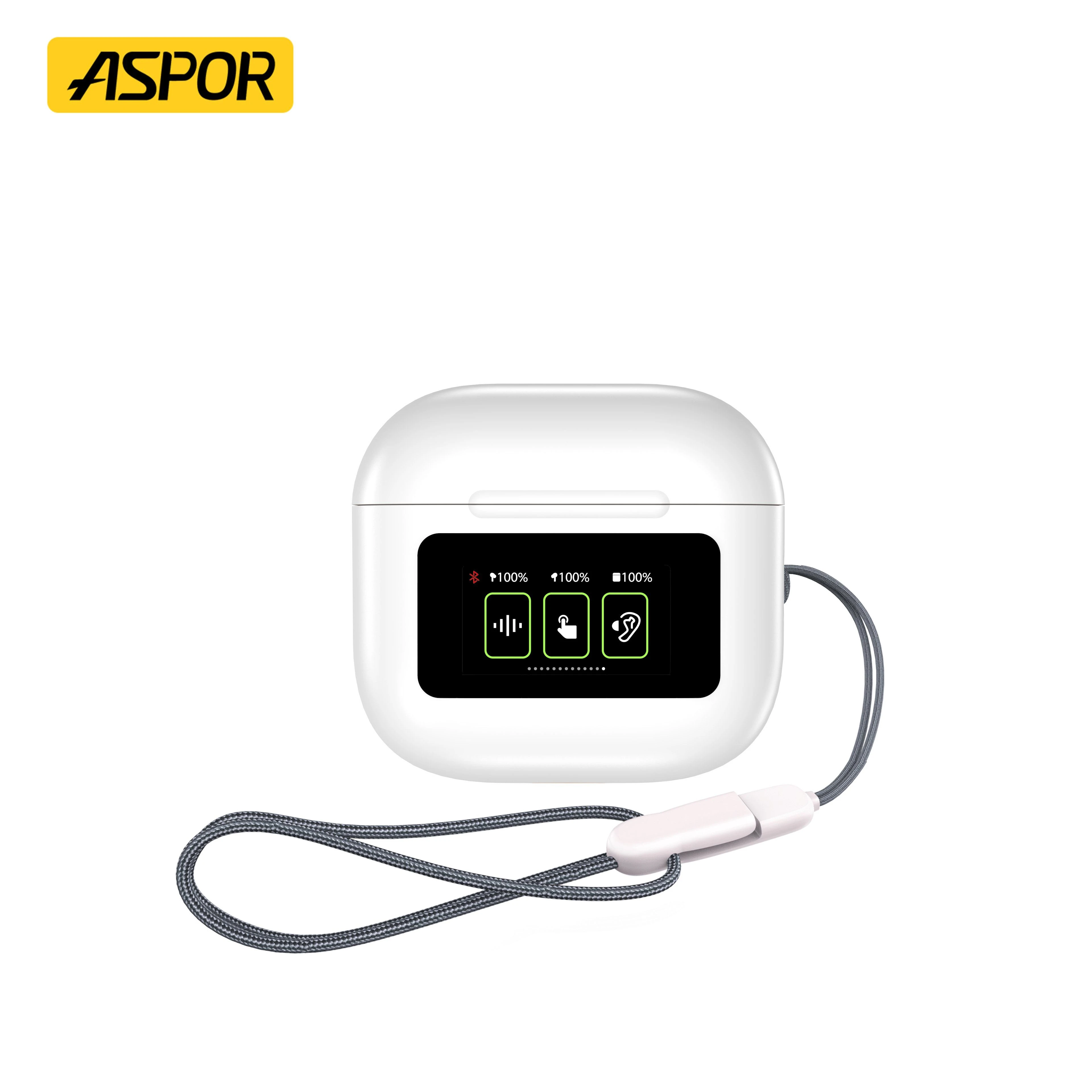 Aspor A630 Tws Earphone Bluetooth Semi-in-Ear Earbuds Noise Canceling Wireless Earphone Earbuds Headphone Bluetooth Earphone