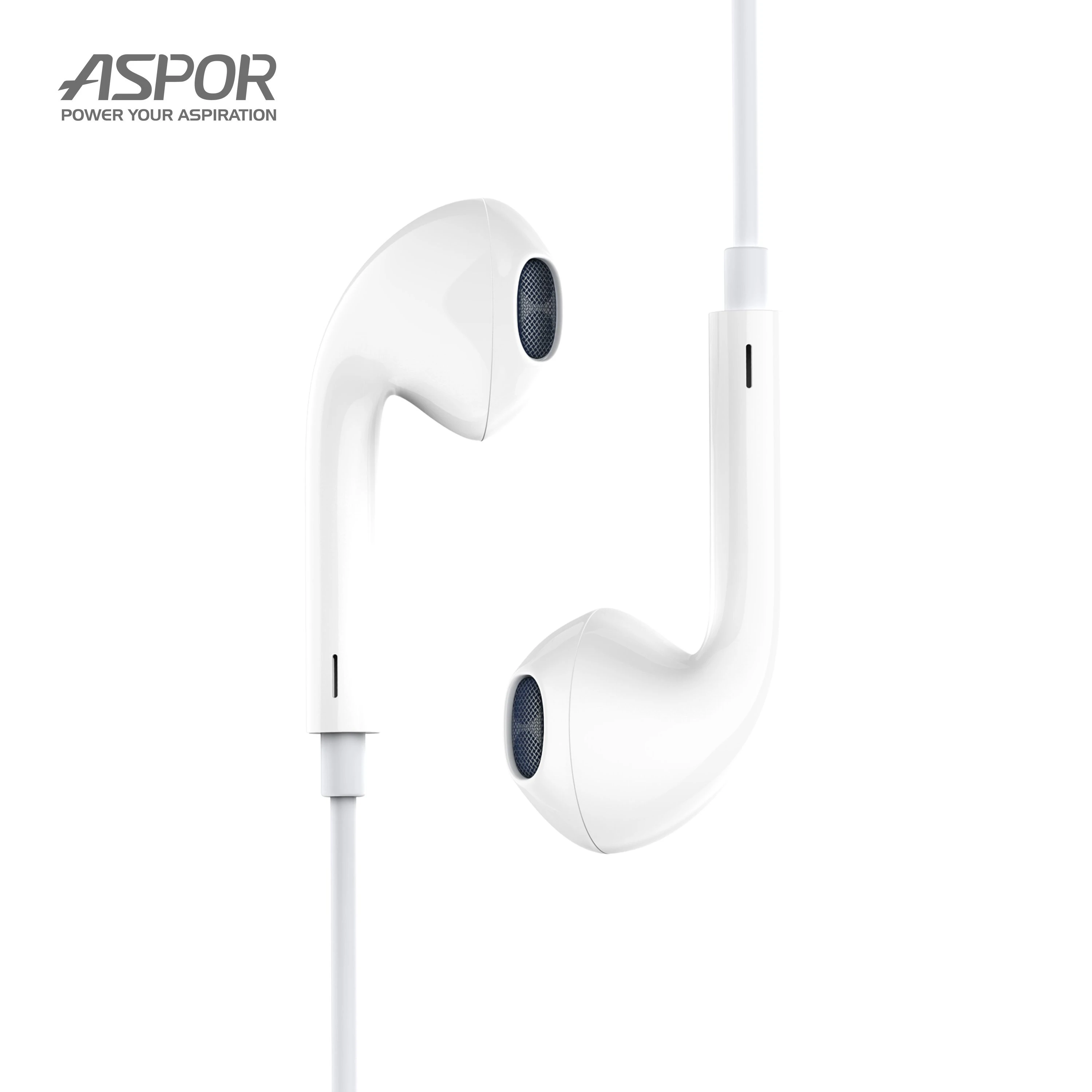 Aspor Earphone 3.5mm Headphone Classic in-Ear Wired Handsfree with Mic