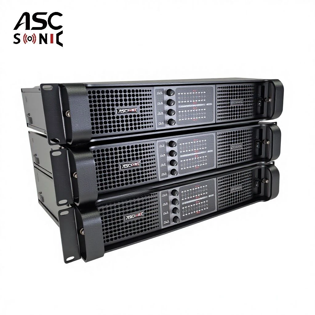 At10000q 4 Channels 10000 Watts Stereo Power Amplifier for PA Subwoofer