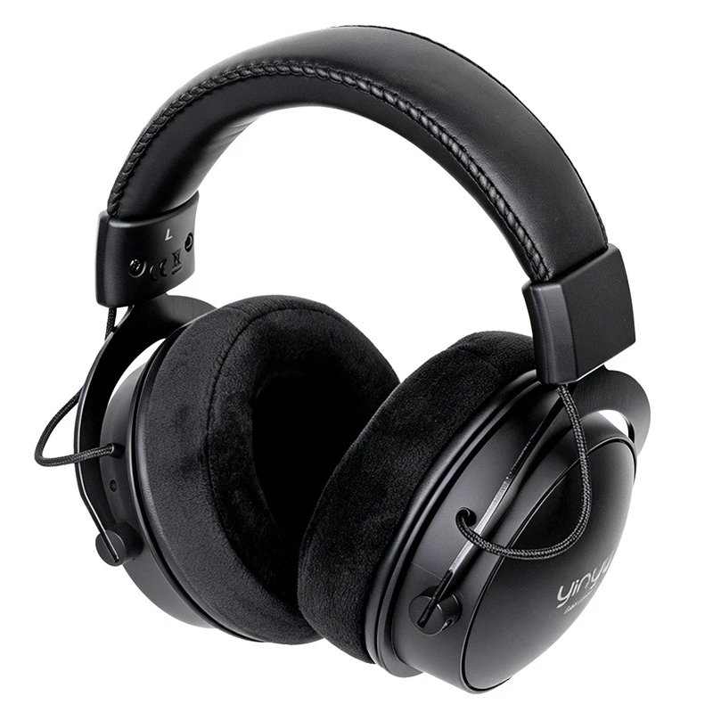 Audfine in Stock Dh1772b with Velour Ear Pads Detachable Cable Wired Over-Ear Studio Monitoring Headphone for Post-Production