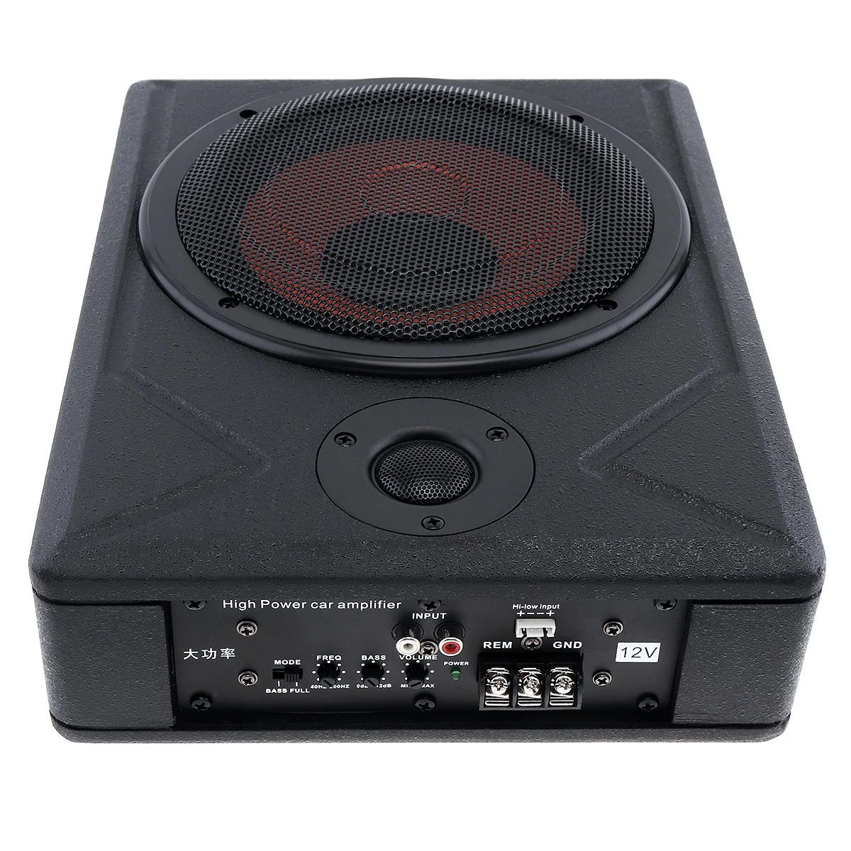 Audio 8 Inch Subs with Box and AMP Car Subwoofer Car Audio Active 600W Subwoofer Speaker Box for Car