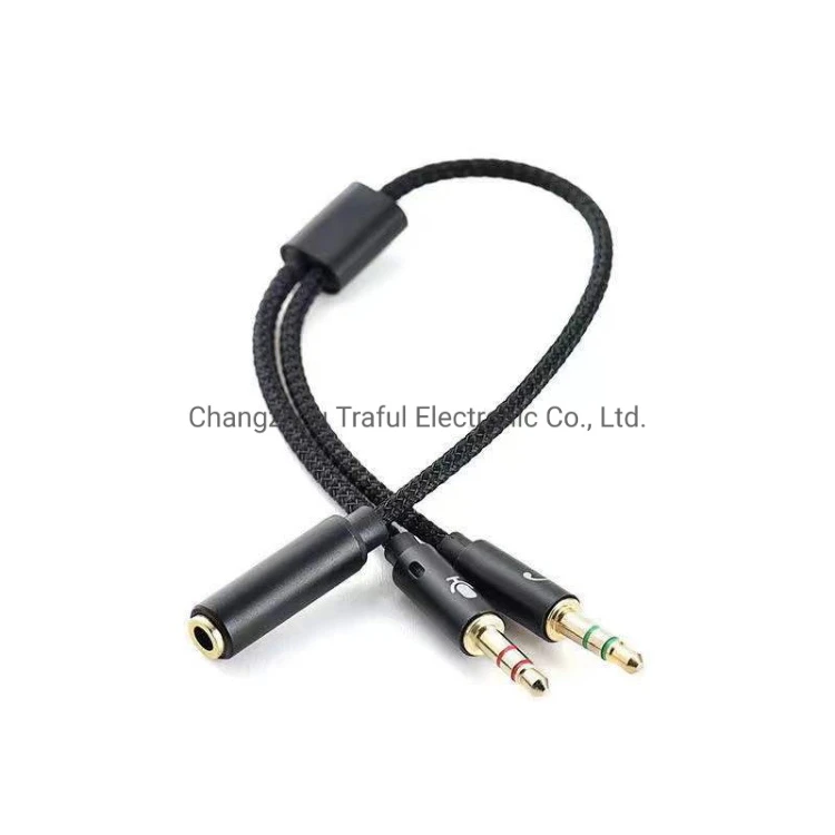 Audio Cable 3.5mm Femmale to 2 3.5mm Male