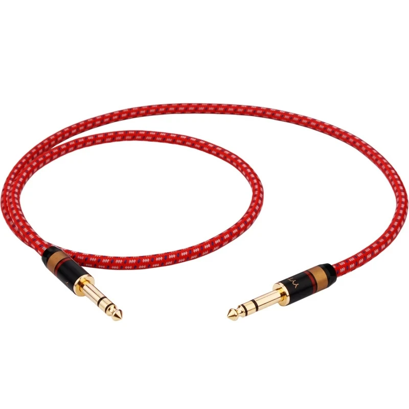Audio Cable 6.5 Male-to-Male TRS Dual-Channel Balanced Line Cable for Recording
