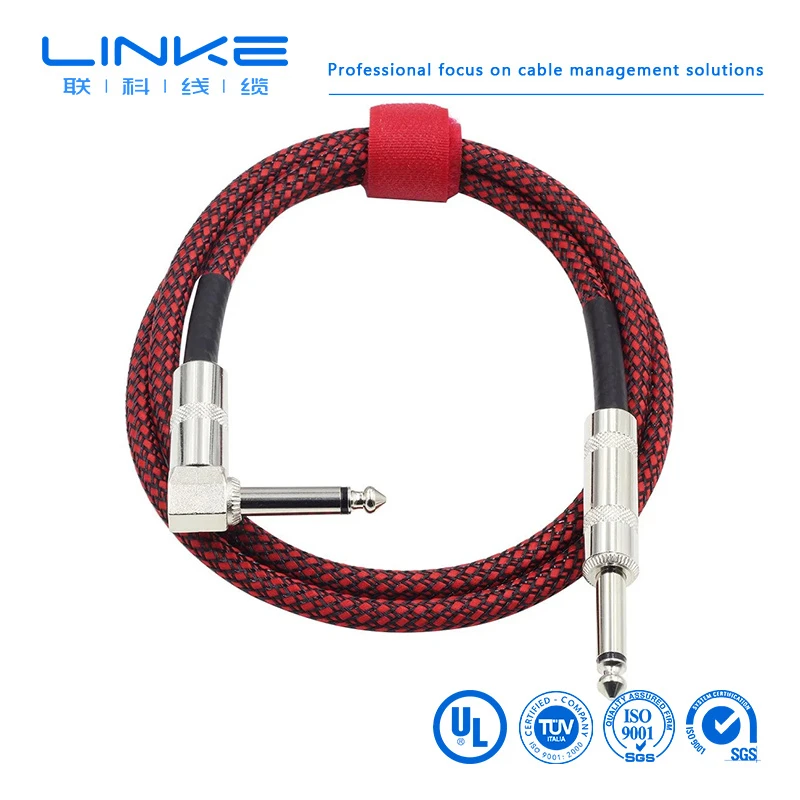 Audio Cable Tweed Guitar Cable 10FT Electric Instrument Cable 3m Jack to Jack