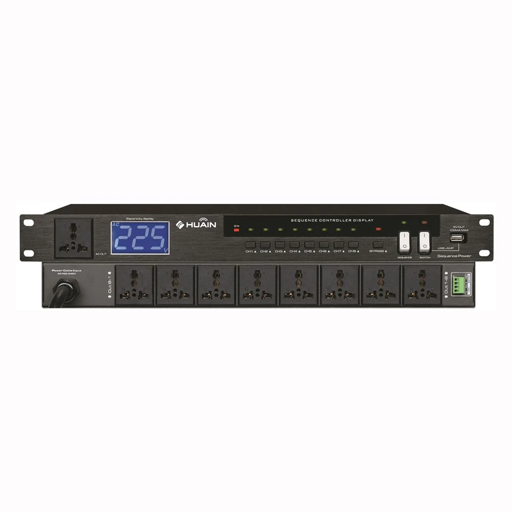Audio Conference Power 8-Channel High-Power Power Sequencer Controller