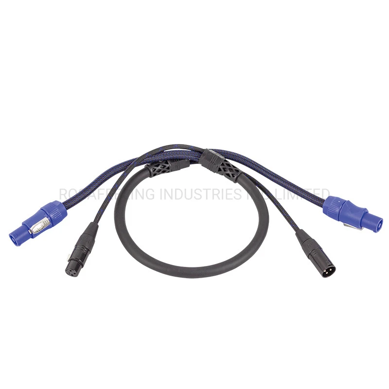 Audio Connector Powercon to Connector XLR Extension AV Cable