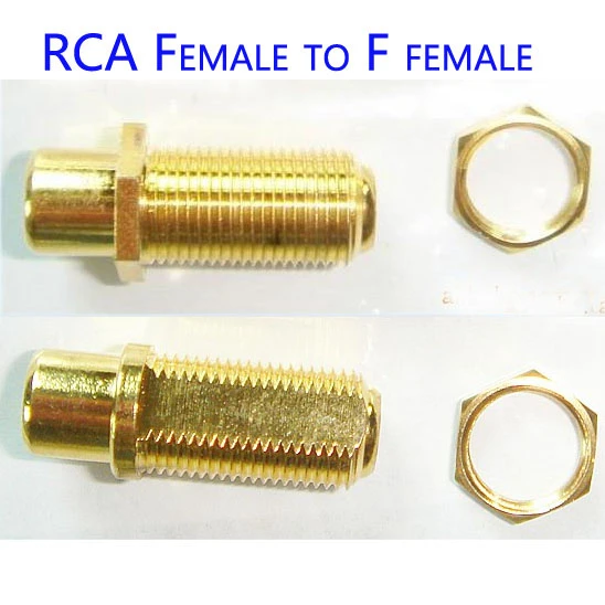 Audio Connector RCA Female to F Female Panel Connector (101693)