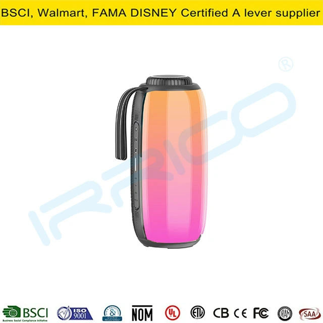Audio Mini Wireless Speaker with RGB Lights Ipx6 Waterproof