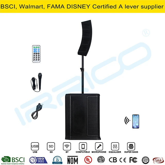 Audio Professional Active Line Array Column PA Speaker 12inch 1.1 Channel DSP Feature Karaoke System Bocina Parlante Bluetooth Party Speaker