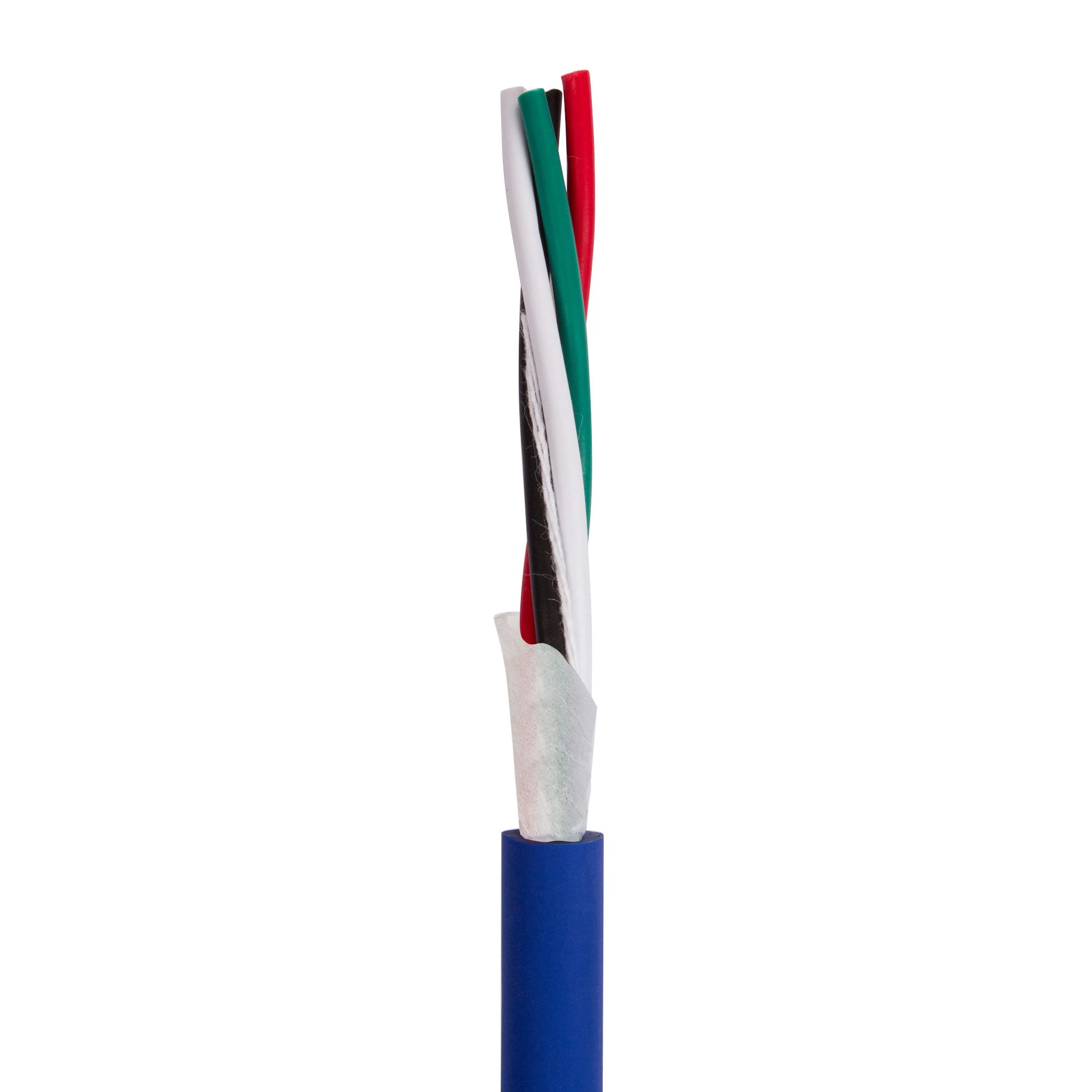 Audio Video AV 3.5mm 4 Cores Stereo Plug to Stage Speaker Cable