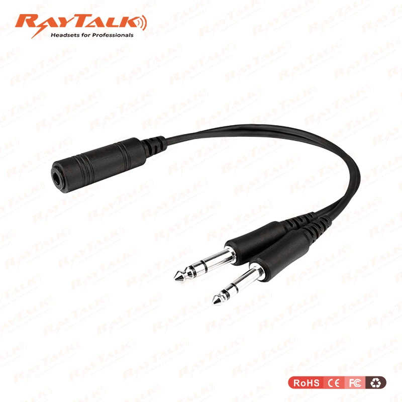 Aviation Headset Adapter for Helicopter to Ga