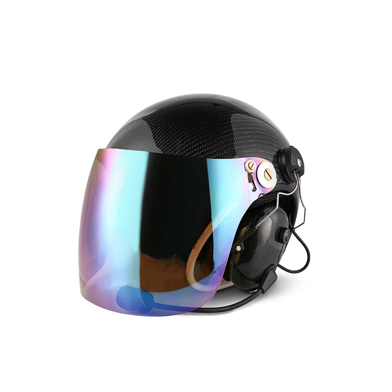 Aviation Headset with Environmental Noise Cancellation (ENC) Private Mold in-Helmet XLR 5-Pin Cable