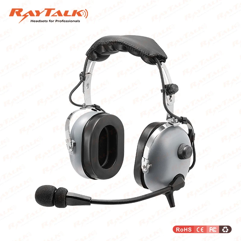Aviation Pilot Headset for Kids with Flexible Boom Mic