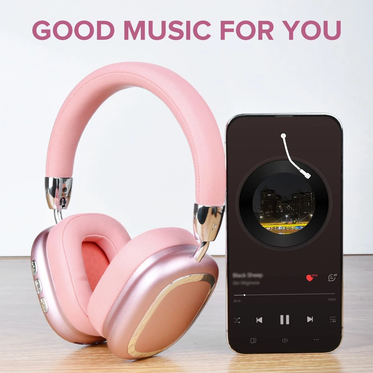 B35 Wireless Cordless Over-Ear Gaming Microphone Bluetooth Stereo Headset Headphone