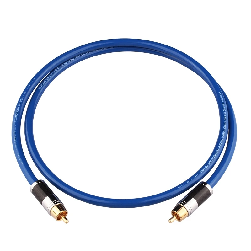 BW200 High-End Coaxial Audio Cable for 75Ω Subwoofer Connection TV Audio Box Cable Digital SPDIF Cable