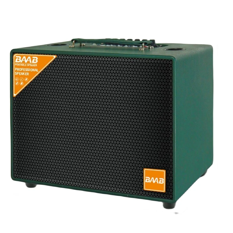Baab Professional 6.5inch Active Outdoor Bt Wooden Speaker for Good Sound Karaoke Home Theater System