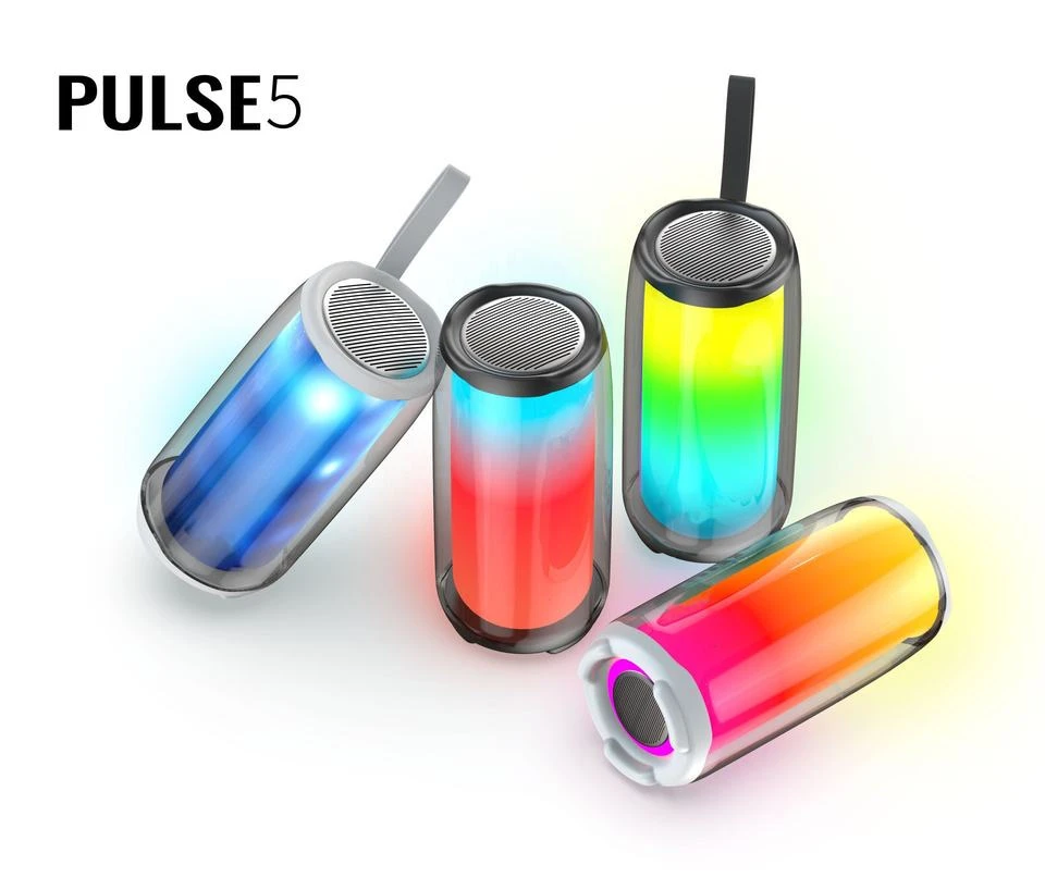 Bass Sound Waterproof Bluetooth Portable Speaker Pulse5 with RGB Light