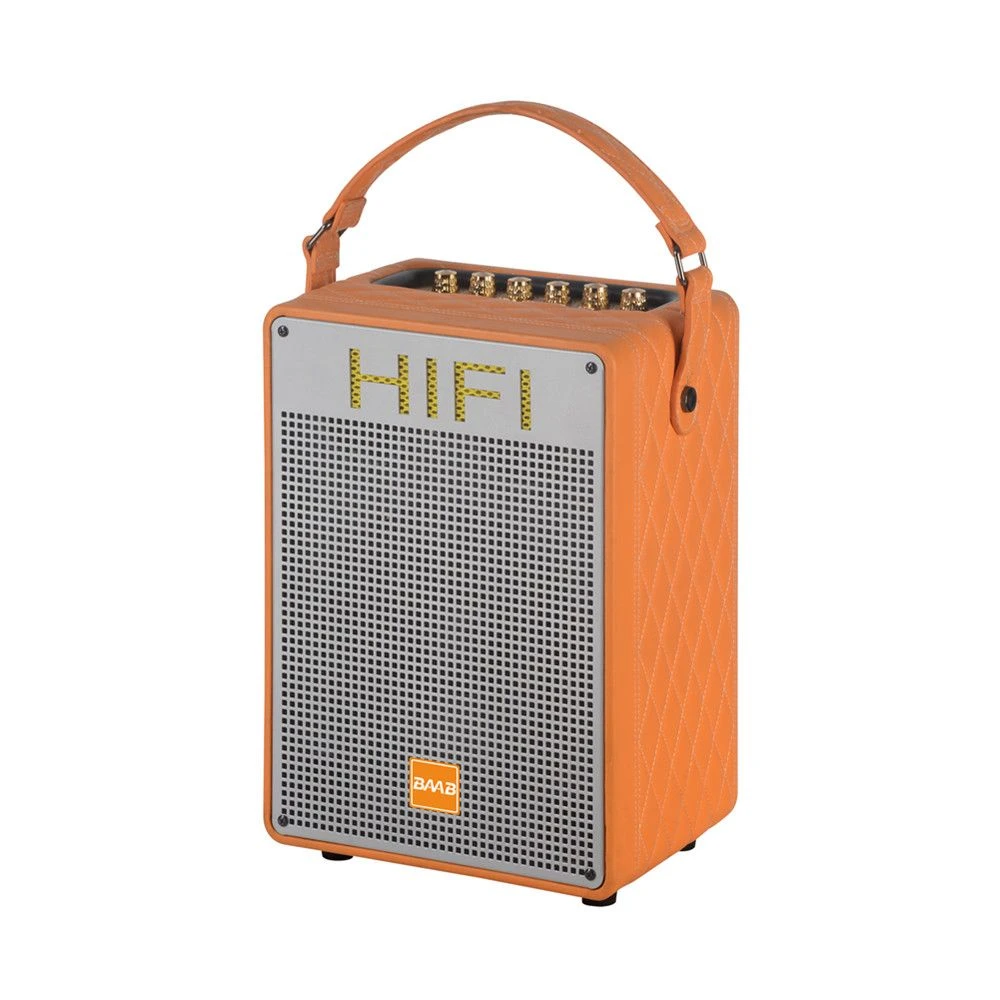 Bb-1058 Single 8-Inch High Power Portable Party Speaker with Wireless Microphone