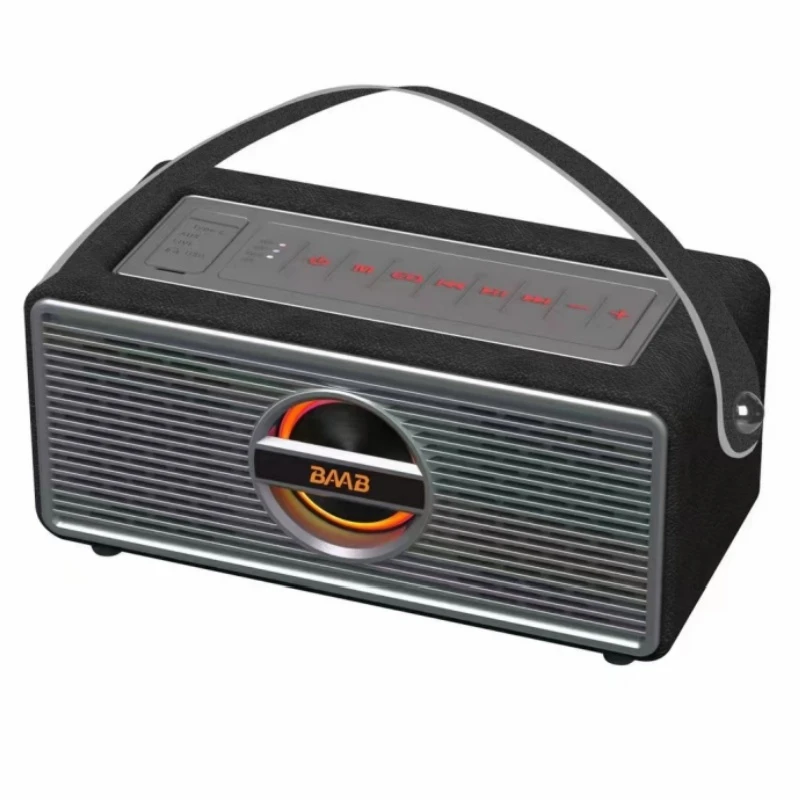 Bb-3333 Boombox Party Speaker Big Power Portable Speeker for Home Theater System Wooden Speaker