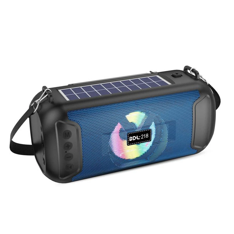 Bdl-218 Bt Wireless Speaker with Torch Solar Outdoor Portable Speaker