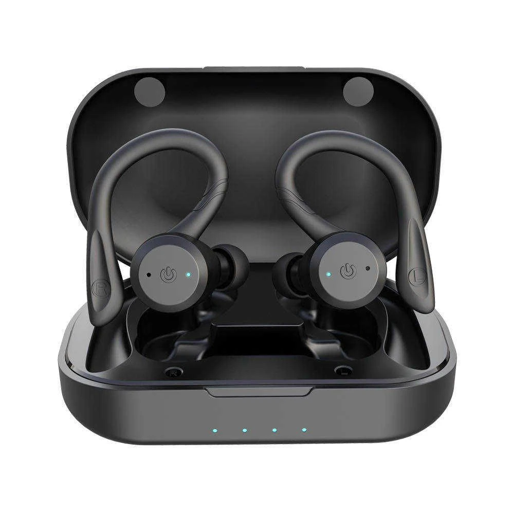 Be1034, Ipx7 Waterproof Sporting Bluetooth Earbuds, Wireless Bt5.0 Dual Mode Earbuds, in-Ear/Ear-Hanging Switchable Dual-Use, Tws, 15h Play
