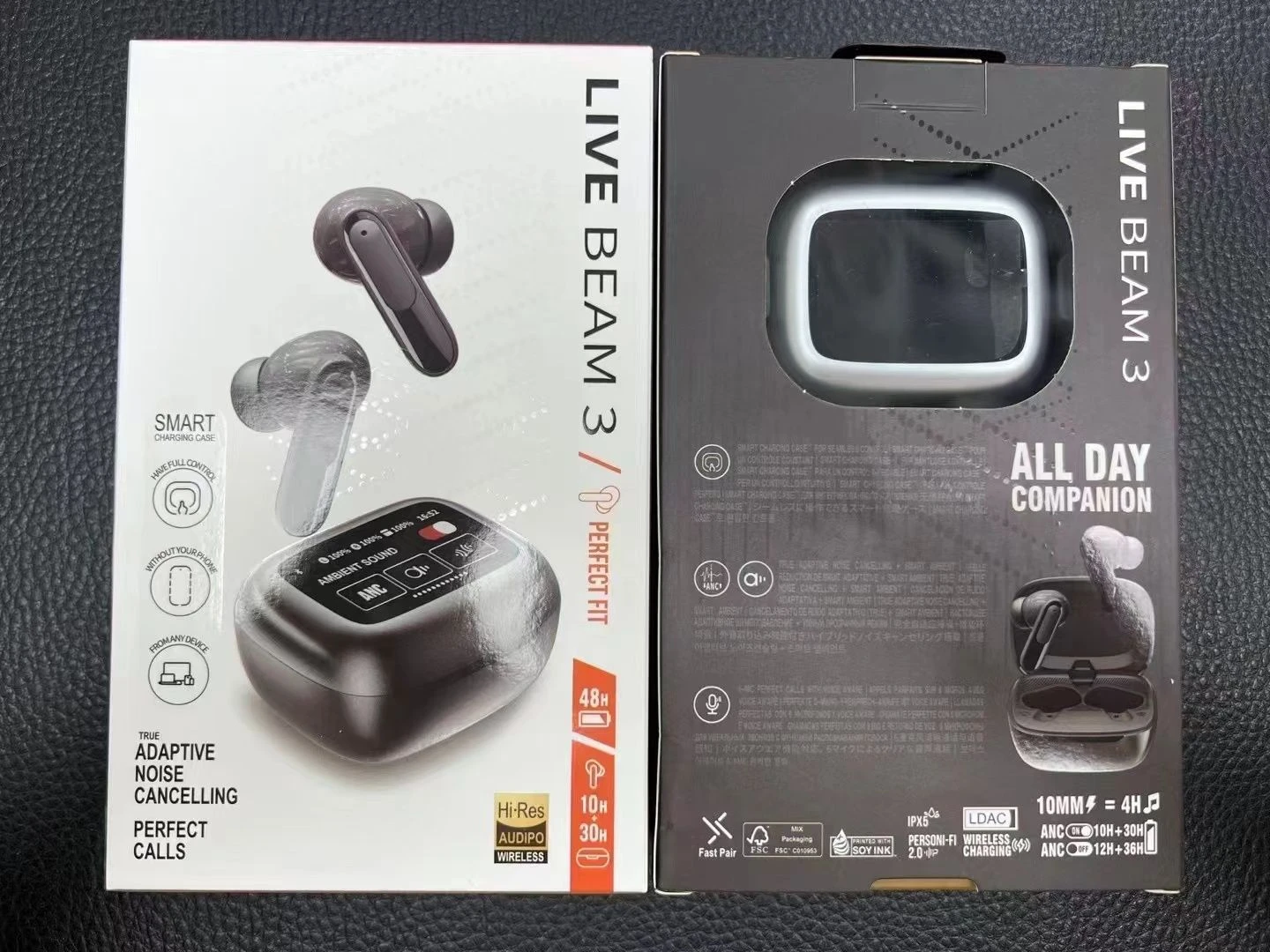 Beam3 Earbuds Real Wireless Stereo in-Ear Bluetooth Headphones Anc Sports Headphones