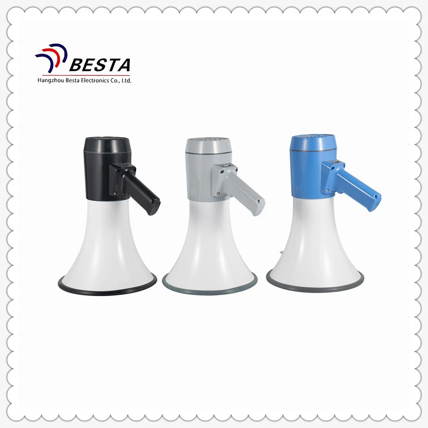 Beautiful Bullhorn Megaphone Voice and Siren Modes Flash Drive Card Alarm Megaphone