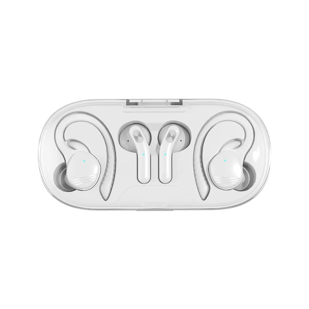 Best New Design Dual Tws Earbuds in-Ear Headphones Waterproof Deep Bass Ear Hook Wireless Earbuds for Couples