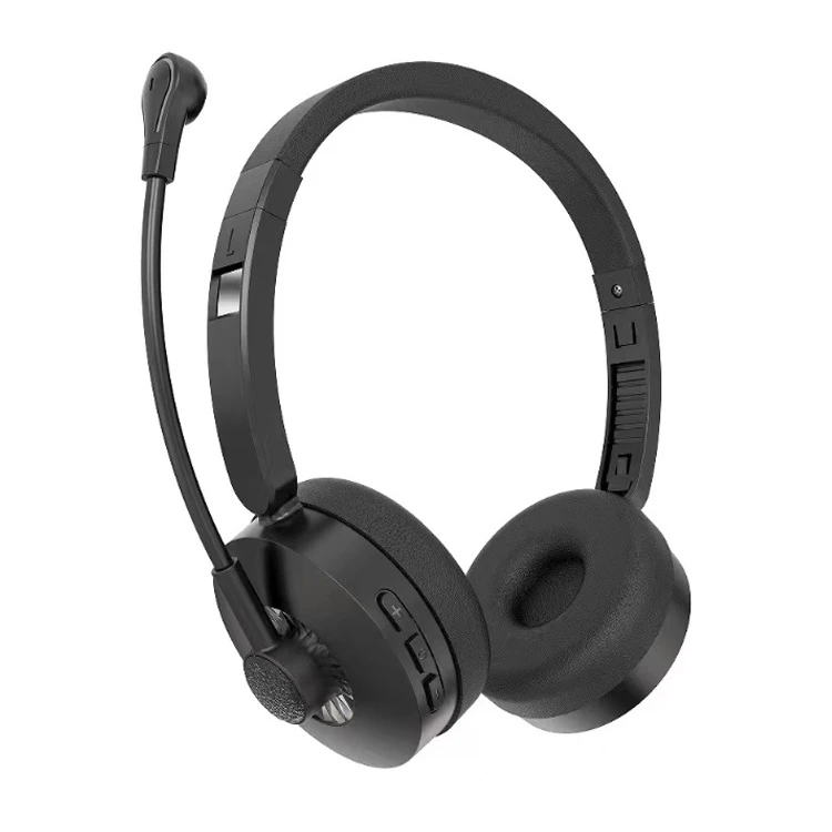 Binaural Call Center Office Wireless Bluetooth Noise Canceling Headphone Conference Headset with Microphone