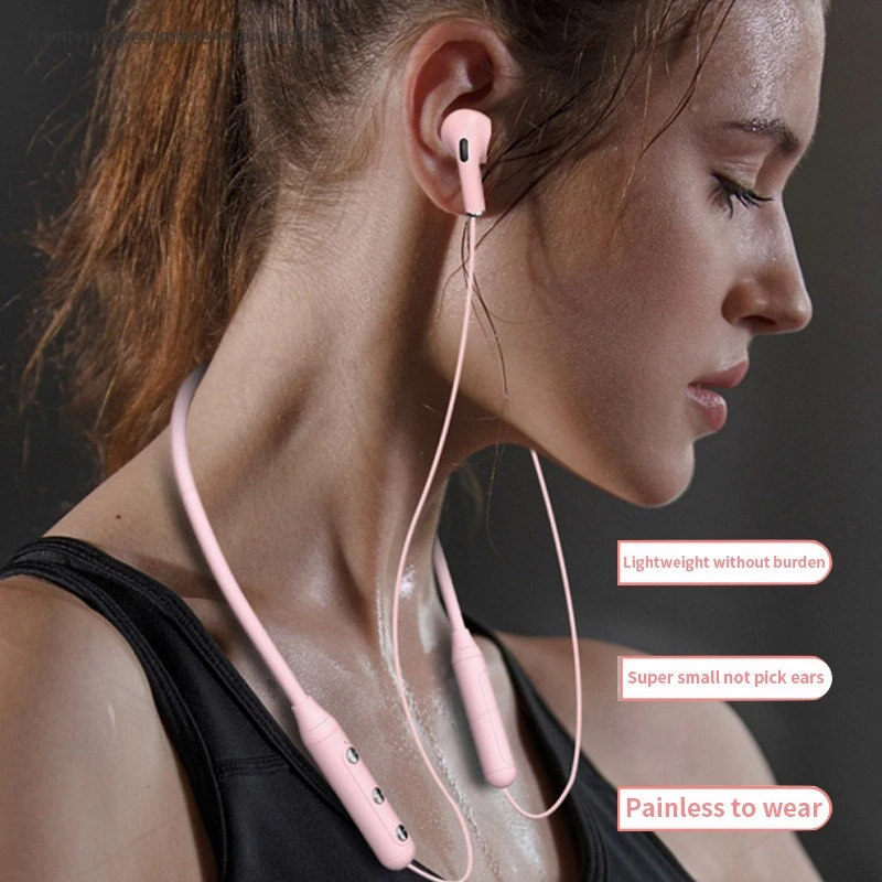 Bluetooth 5.0 Earphone with Noise Canceling Mic Waterproof Neckband in-Ear Sport Earbuds