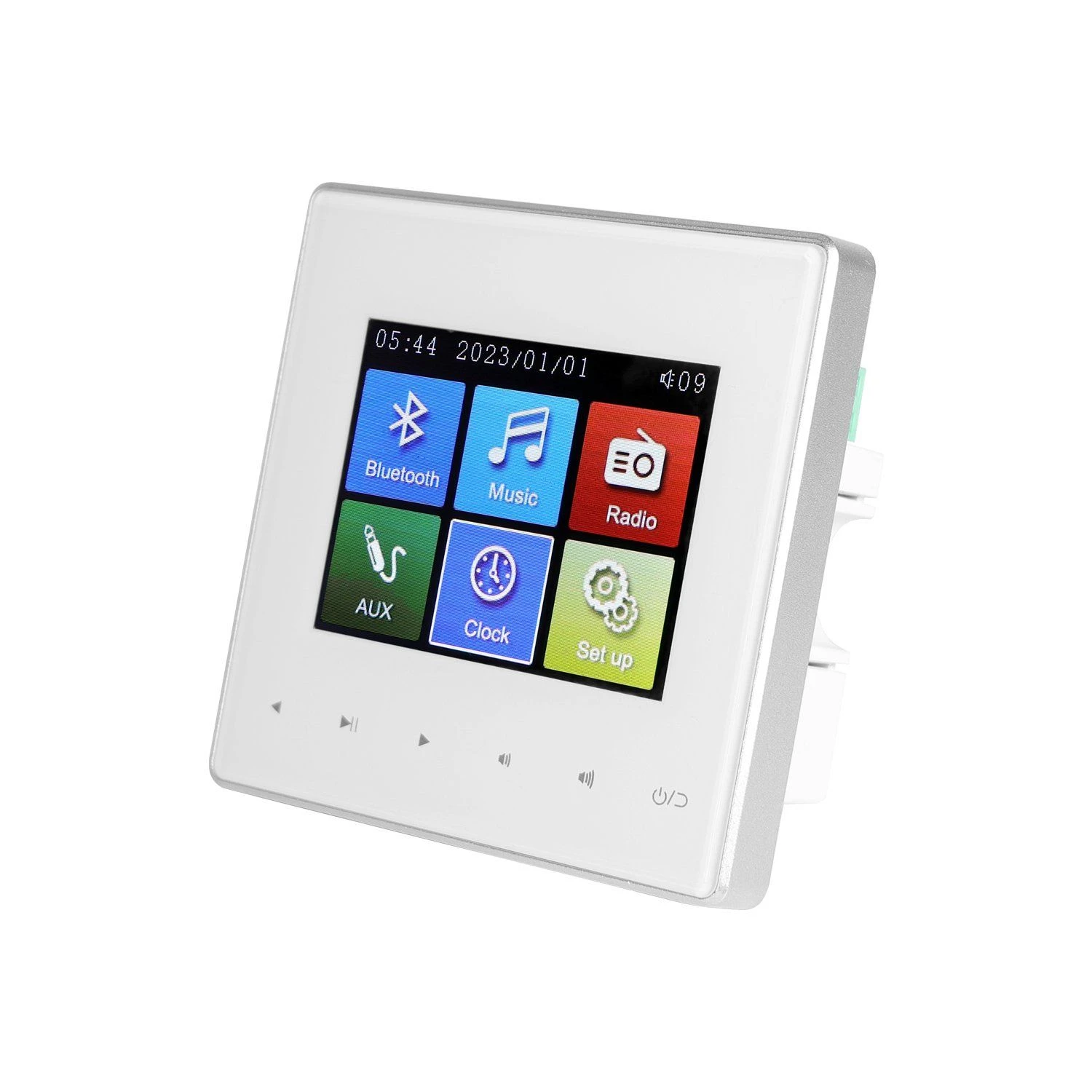 Bluetooth Audio Receiver with Color LCD Screen Auto-Tuning FM for Home Background Music