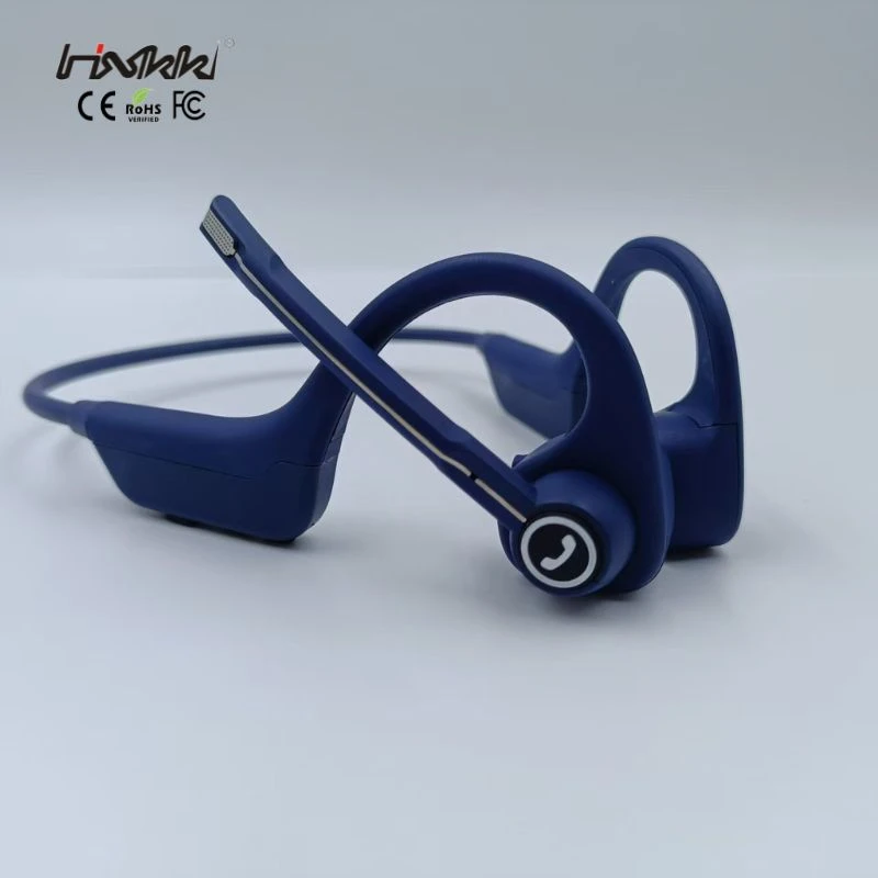 Bluetooth Bone Conduction Headset with Ptt Intercom Communication for Ios, Android & Two-Way Radios