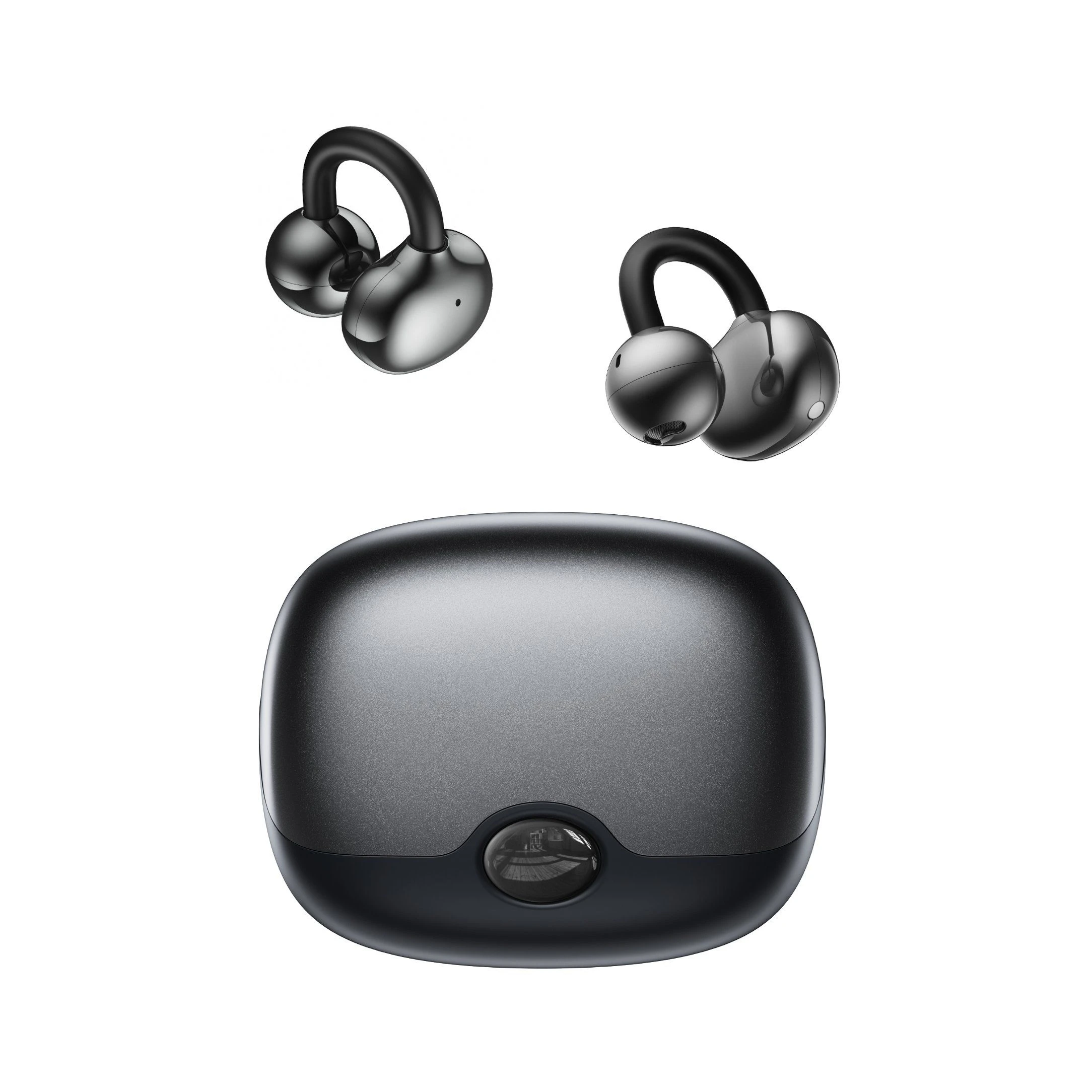 Bluetooth Clip-on Earphones with Open Ear Design, Long Battery Life