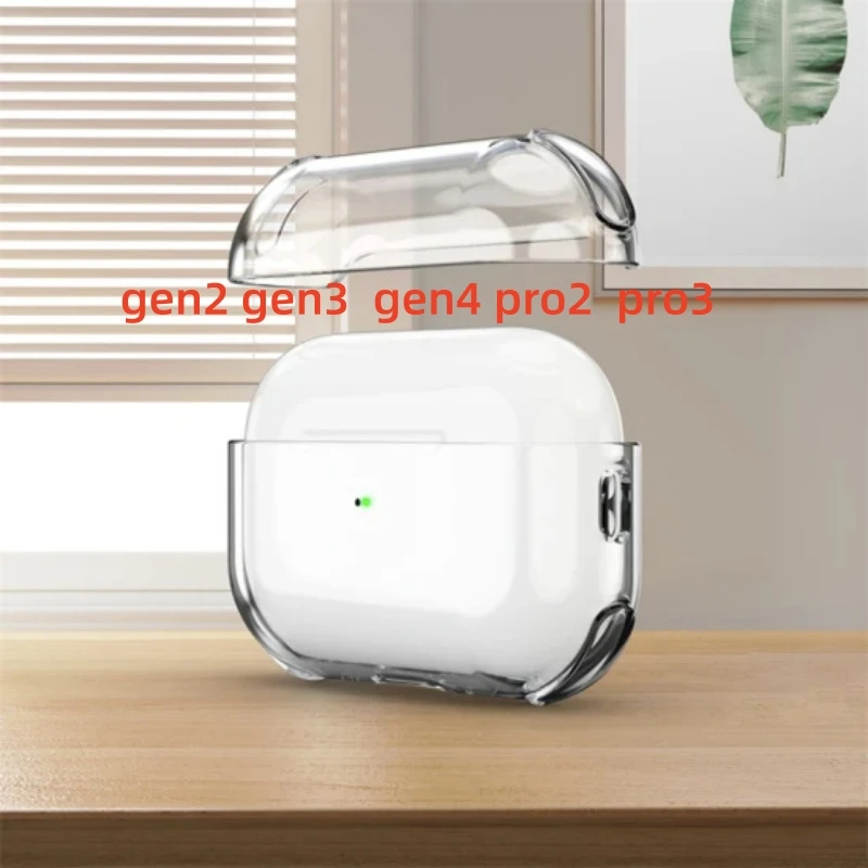 Bluetooth Earphone High Quality with Noise Canceling Transparency Case Cover for PRO 2 3 4 Max Case USB-C 3rd Generation