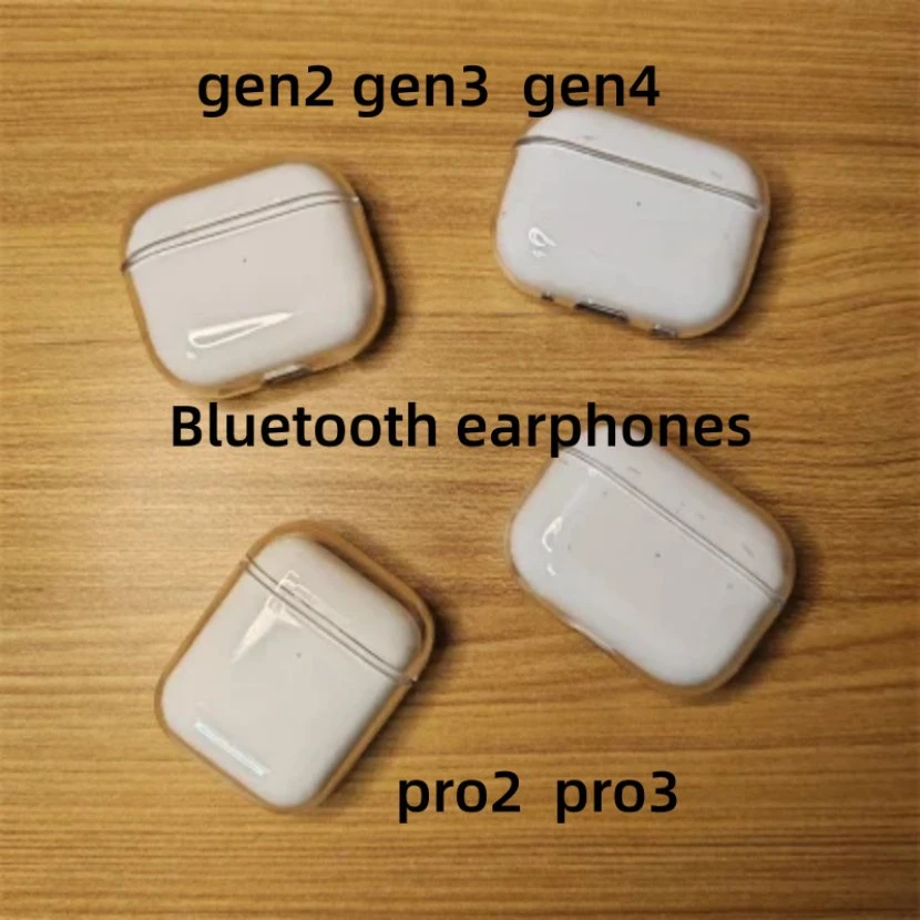 Bluetooth Earphone with Noise Canceling Transparency Case Cover for Air. -Pods’ PRO 2 3 4 Max USB-C 3rd Generation
