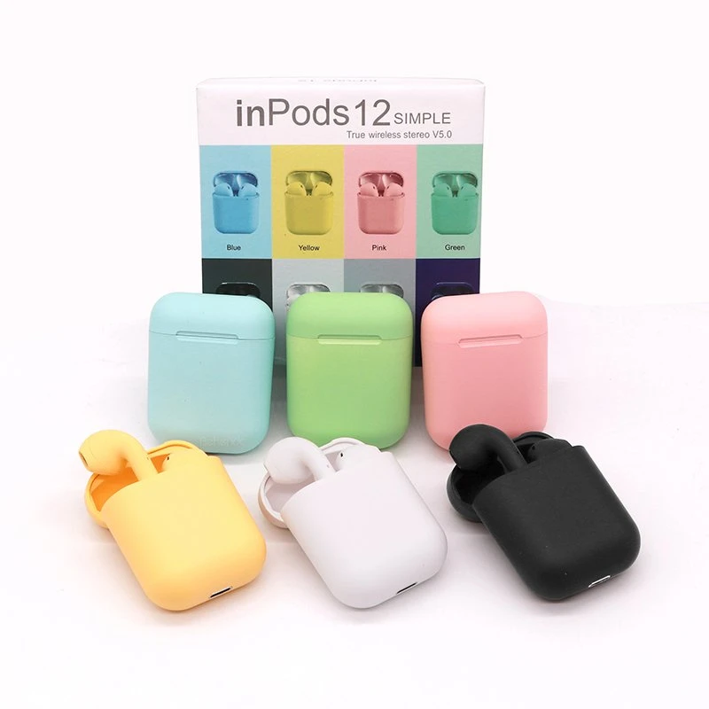 Bluetooth Headset with Charging Box Wireless Earplugs Colorful Earphones